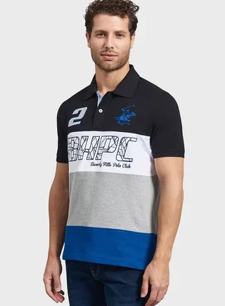 Color Block Polo 
