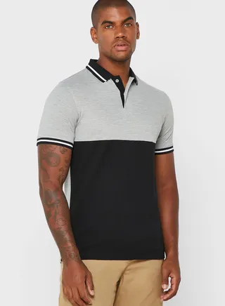Color block Polo Shirt 