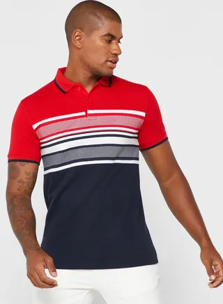 Color block Polo Shirt 