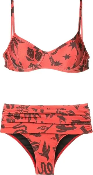 Liliane floral-print bikini set
