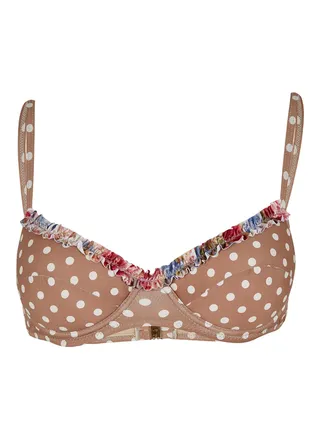 Sweet Virginia Bikini Top Beige 