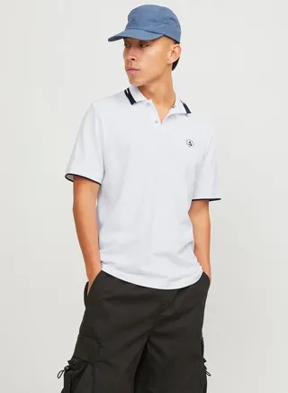Logo Contrast Trim Regular Fit Polo