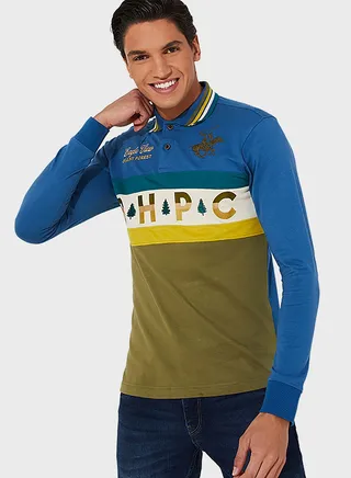 Colour Block Polo 