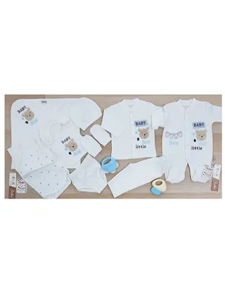 Ten Piece Summer Newborn Hospital Set (boy White) 