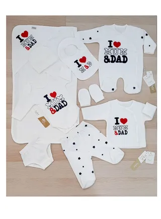 Newborn's Ten Winter Daddy Hospital Set (White Boy) 