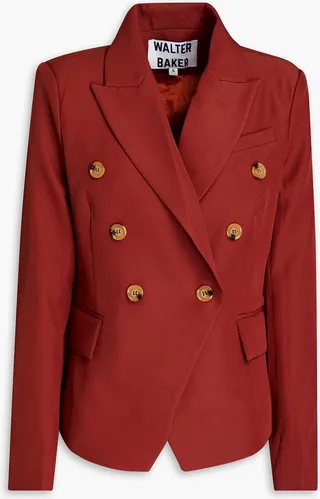 Phelps double-breasted crepe de chine blazer