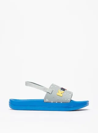 Boys' Embossed Slip-On Slide Slippers 