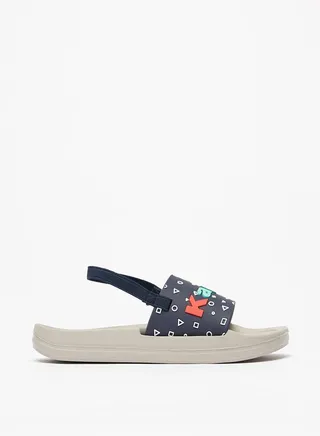 Boys' Embossed Slip-On Slide Slippers 