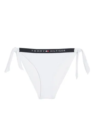 Cheeky Side Tie Bikini White 
