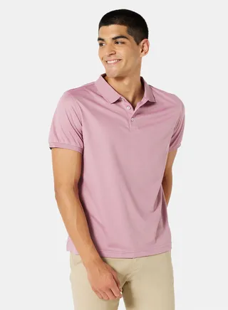 Basic Collared Pique Polo 