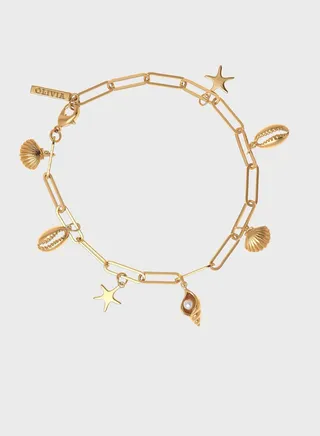 Brass Hand Chain Bracelet