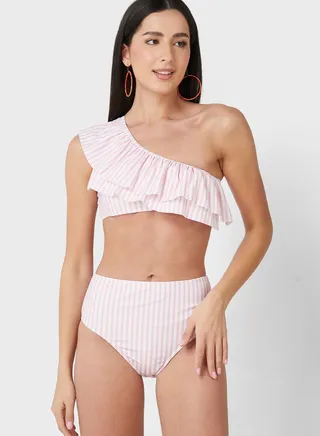 Ruffle Detail Bikini Set 