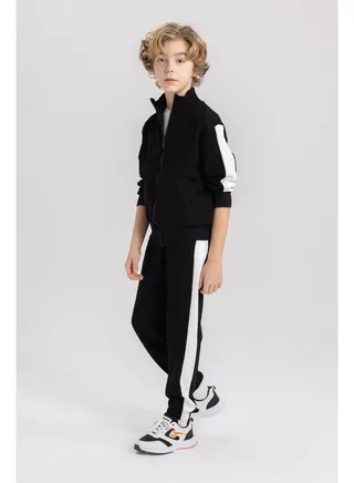 Boy Regular Fit High Neck Long Sleeve Knitted Set -2 Pieces 