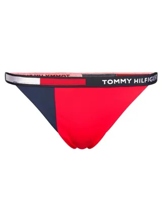 Colour-Blocked Bikini Bottom Red/Blue/White 