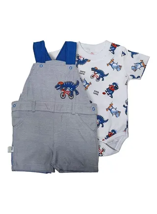 Baby Set - Half Sleeve Jumpsuit - 2 Pieces 