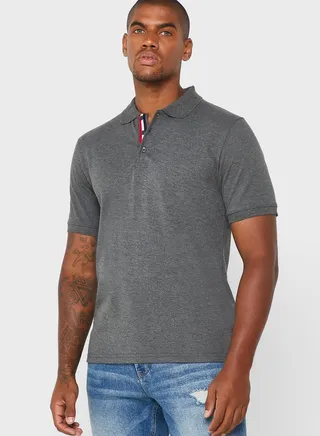 Tape Detail Polo Shirt 
