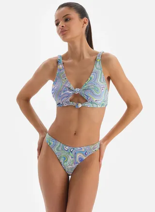 Plunge Neck Bikini Top