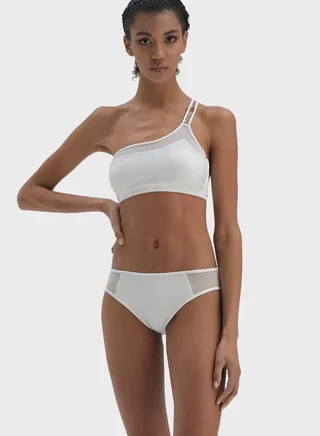 Mesh Detail Bikini Bottom 