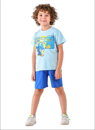 Kids Boys Set Two Pieces Top & Shorts 