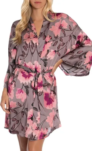 Cora Floral Satin Robe