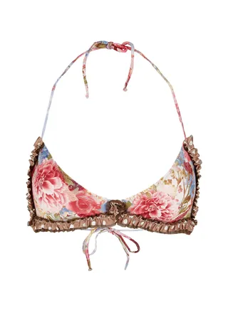 Gloria Bikini Top Pink/Purple/Brown 