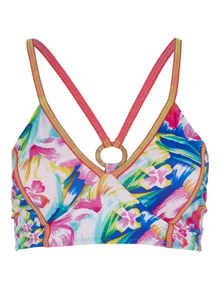 Soul Surfer Paradiso Bikini Top Pink/Blue/White 