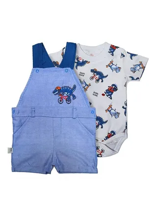 Baby Set - Half Sleeve Jumpsuit - 2 Pieces 