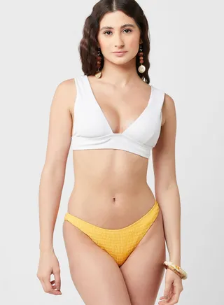 Shirred Bikini Bottom 