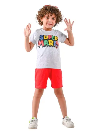 Kids Boys Set Two Pieces Top & Shorts 