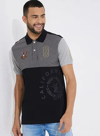 Colour Block Polo 