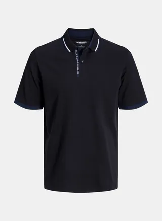 Contrast Tipped Detail Collar Polo 