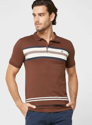 Colourblock Polo Shirt 