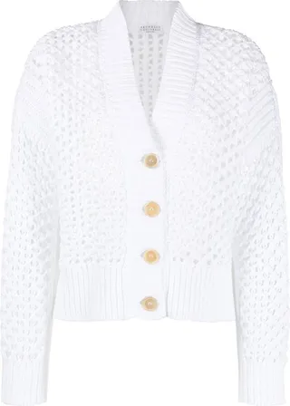 V-neck cardigan