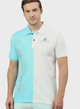 Color Block Polo 