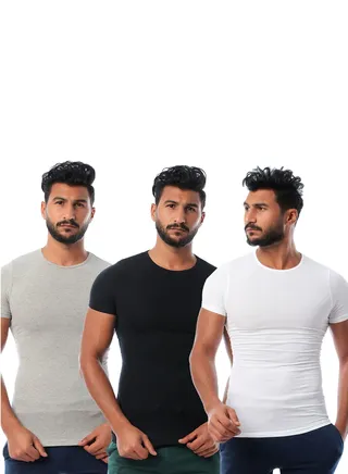 Bundle Of (3) Round Neck - For Men 