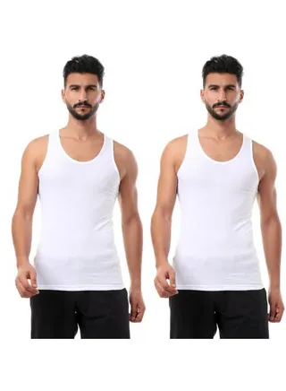 Bundle OF 2  Cotton Undershirt White 