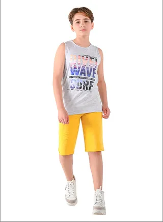 Kids Boys Set Two Pieces Top & Shorts 