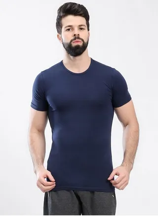 Mesery Round Neck - For Men-Navy 