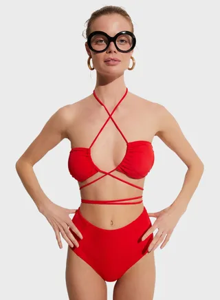 High Leg Bikini Bottom 
