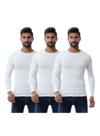 Mesery Bundle OF (3) - Men Full Sleeves - White 