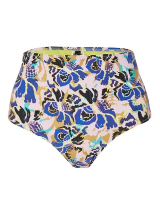 Glazin' Girl Flora High Waisted Bottom Blue/Black/White 