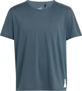 Run First Mile Ss Tee T-shirt Slate Blue