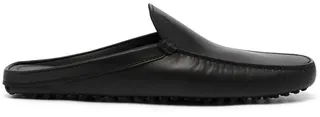 Sabot leather slippers
