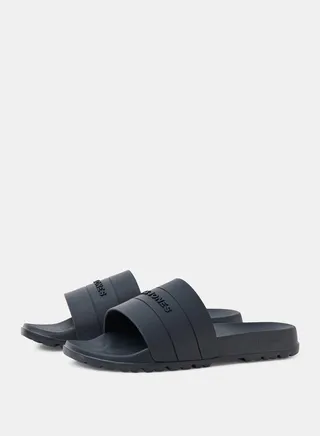 Logo Stripe Moulded Slides