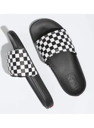 Vans LA COSTA Slide On checker white black 