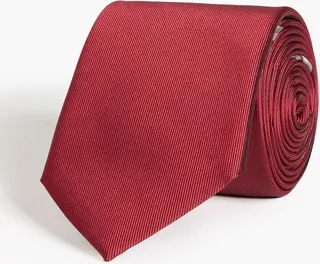 Striped silk tie