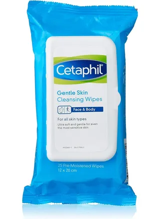 Cetaphil Gentle Skin Cleansing Wipes for Dry and Sensitive Skin, Facial Cleansing Wipes, 25 Wipes 