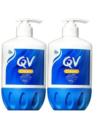 QV QV Moisturizing Cream Set 500+500ml Bottle With Pump 500g (2pcs) 