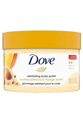 Dove Almond & Mango Exfoliating Body Scrub with Almond Butter & Mango, 10.5 fl oz, for Women, (298g) 