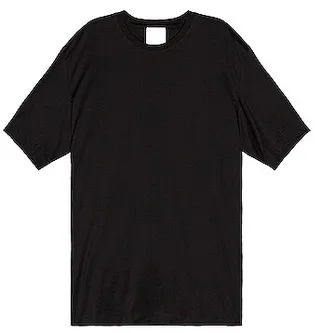 Y-3 Yohji Yamamoto Back Logo Short Sleeve Tee in Black